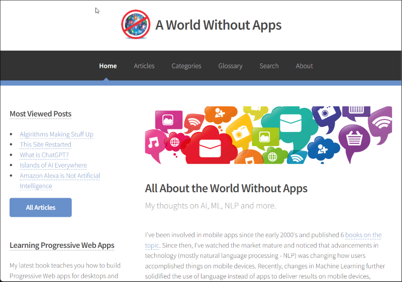 A World Without Apps home page
